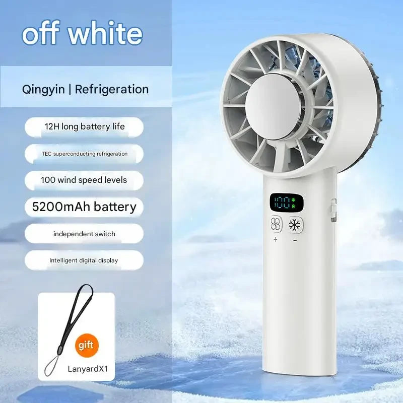 Portable Ice Compress Handheld Fan
