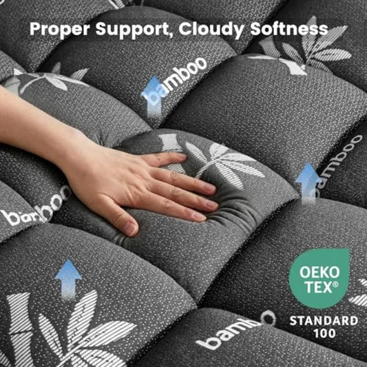Bamboo Pillow Top Mattress Pad
