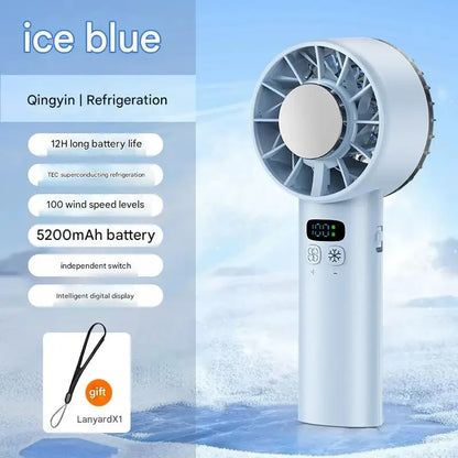 Portable Ice Compress Handheld Fan