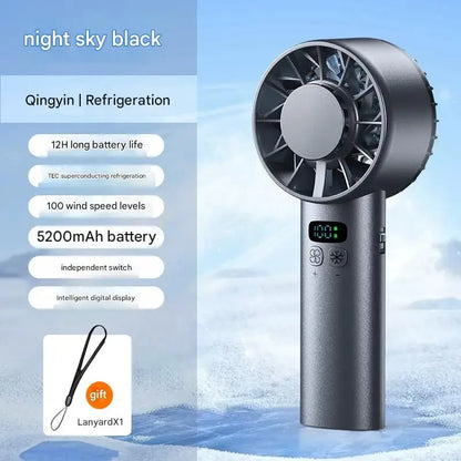 Portable Ice Compress Handheld Fan